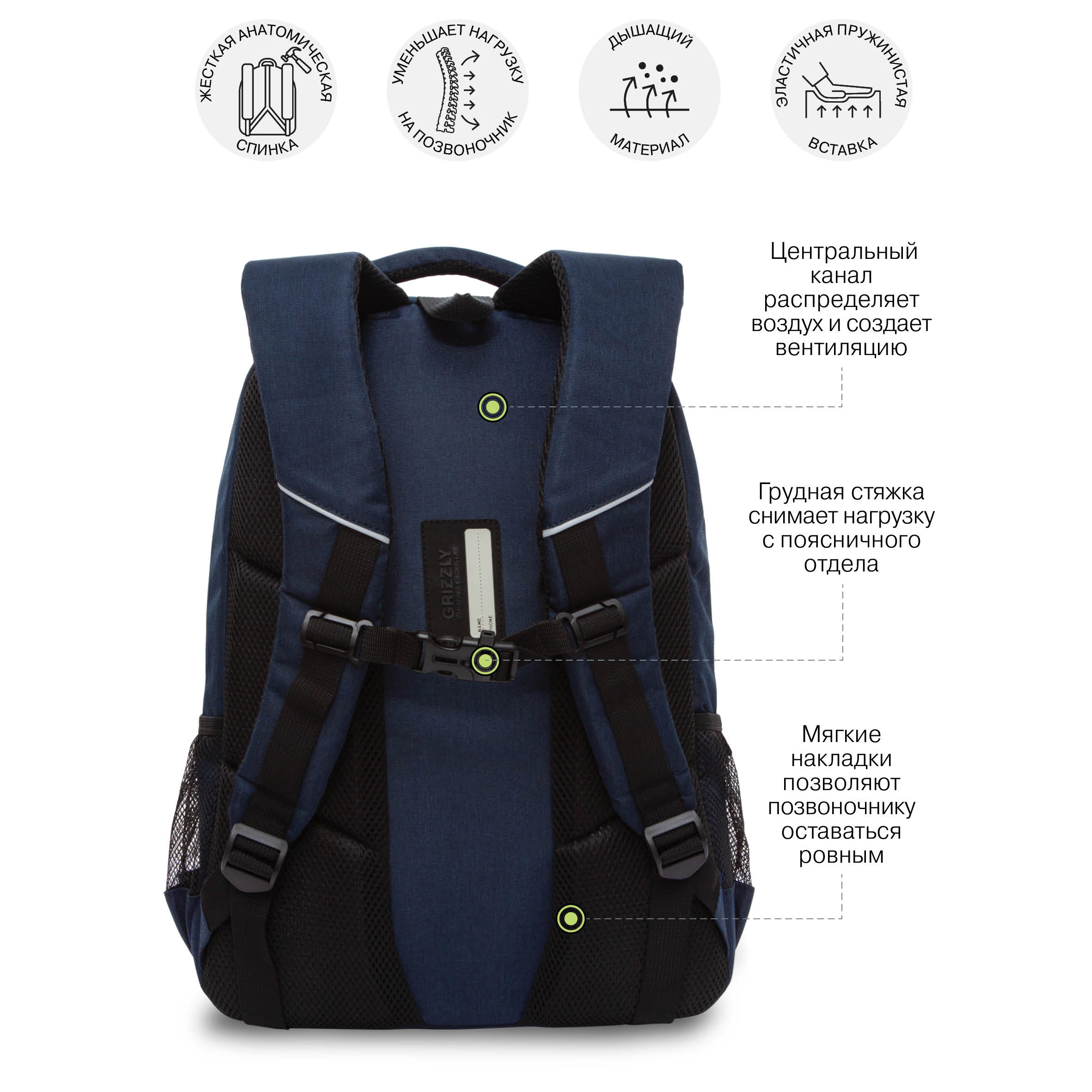 Рюкзак Grizzly для юноши - фото 8