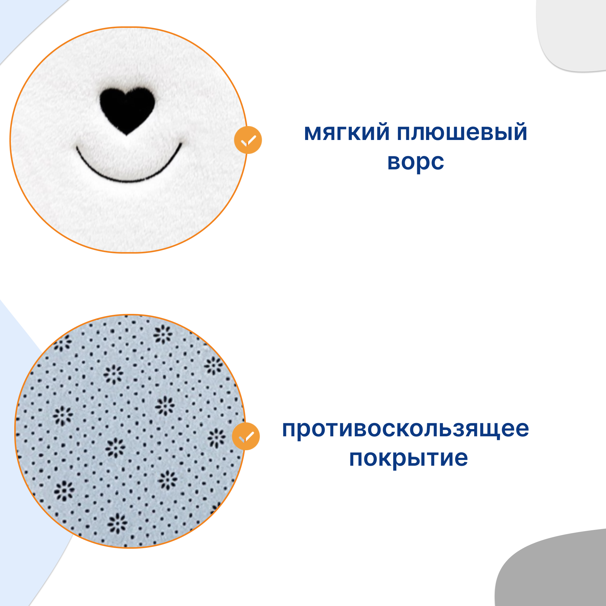 Коврик Uviton мягкий для ванной и комнаты Panda Арт.0205/07 - фото 3