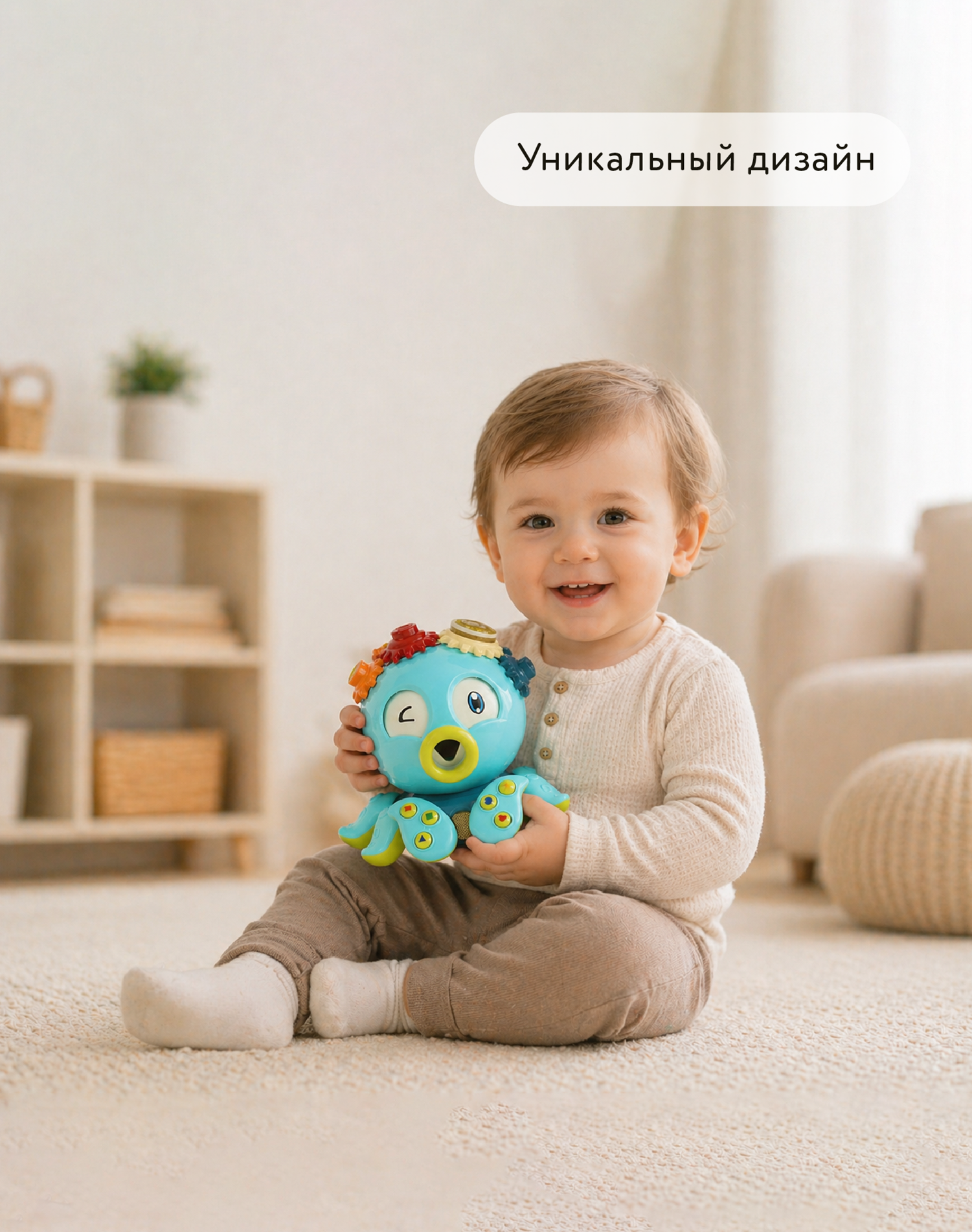 Игрушка BabyGo Осьминог - фото 2