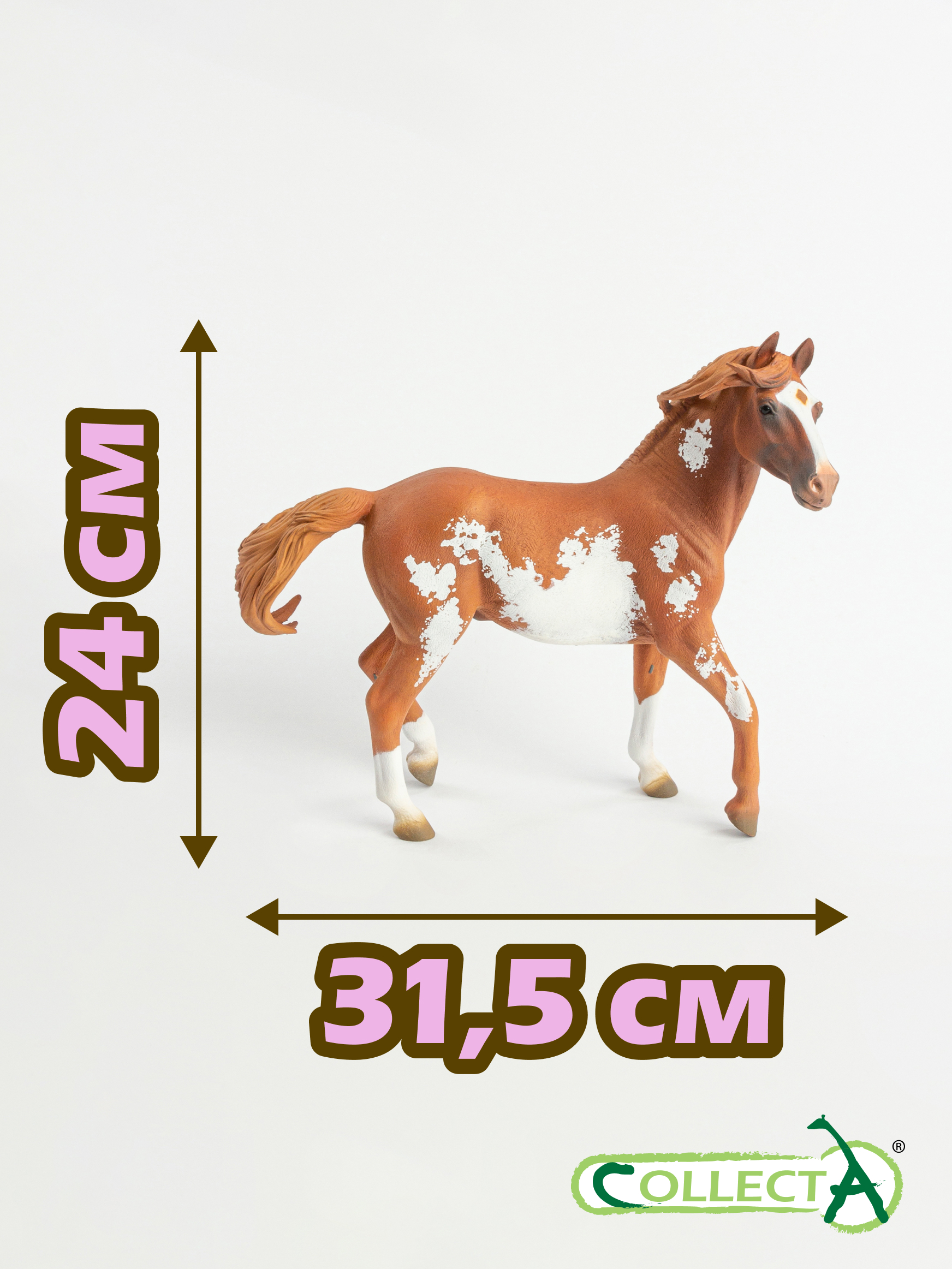 Фигурка Collecta Жеребец Мустанг каштановый - фото 3
