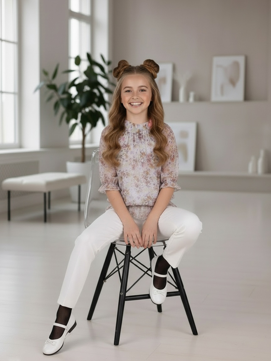 Блузка Lila Style Цветы - фото 9