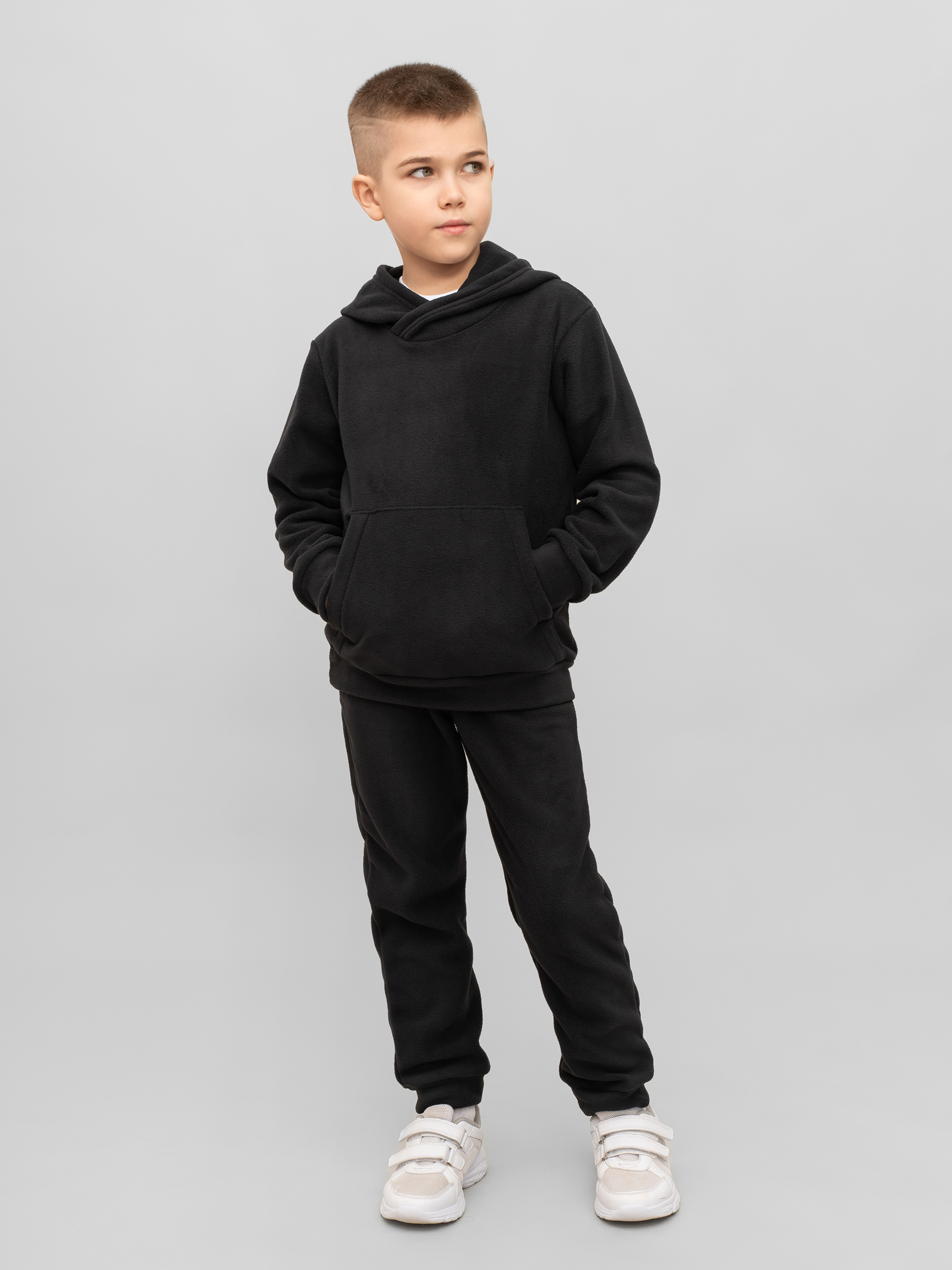 Худи и брюки Утенок 7043г(ш) черный - фото 16