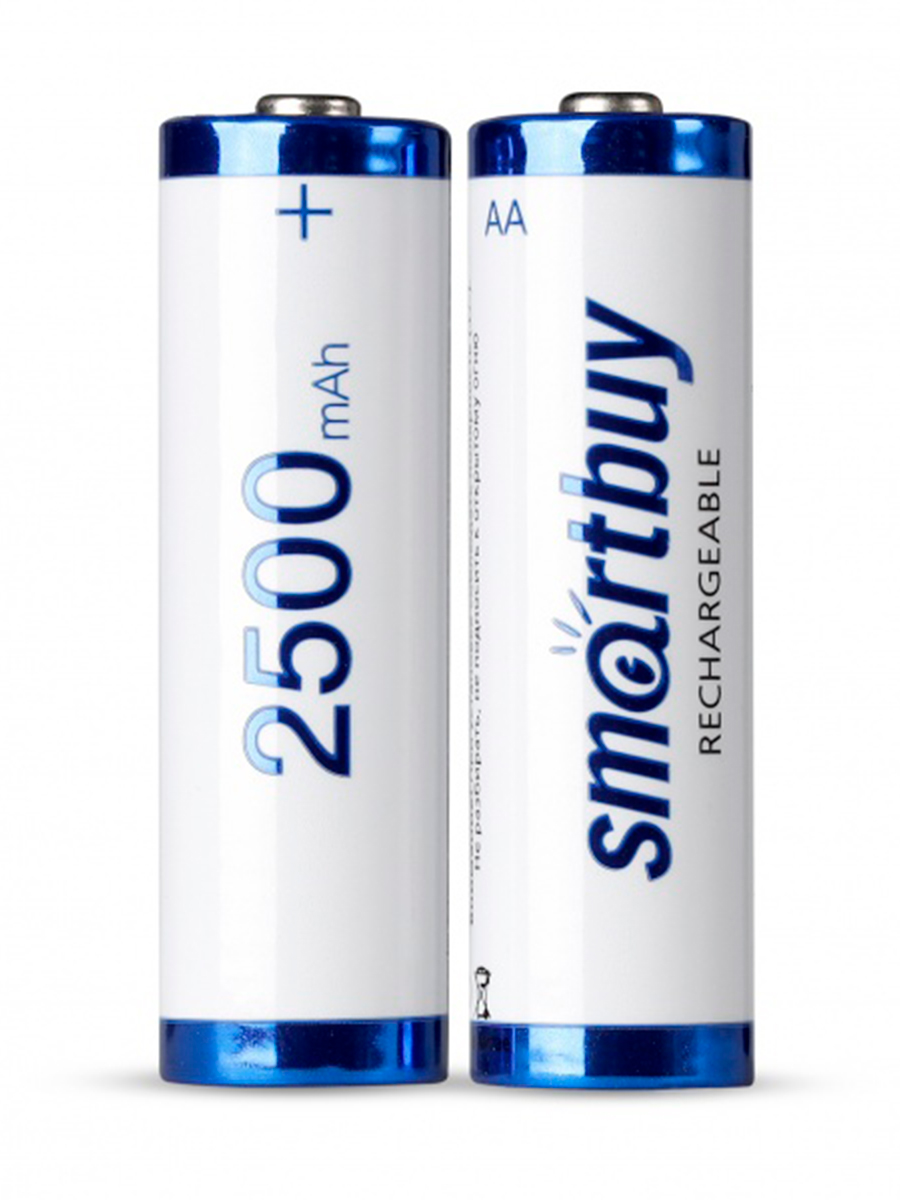 Аккумулятор Smartbuy NiMh 2500 mAh R6 - 2 шт. в упаковке - фото 2