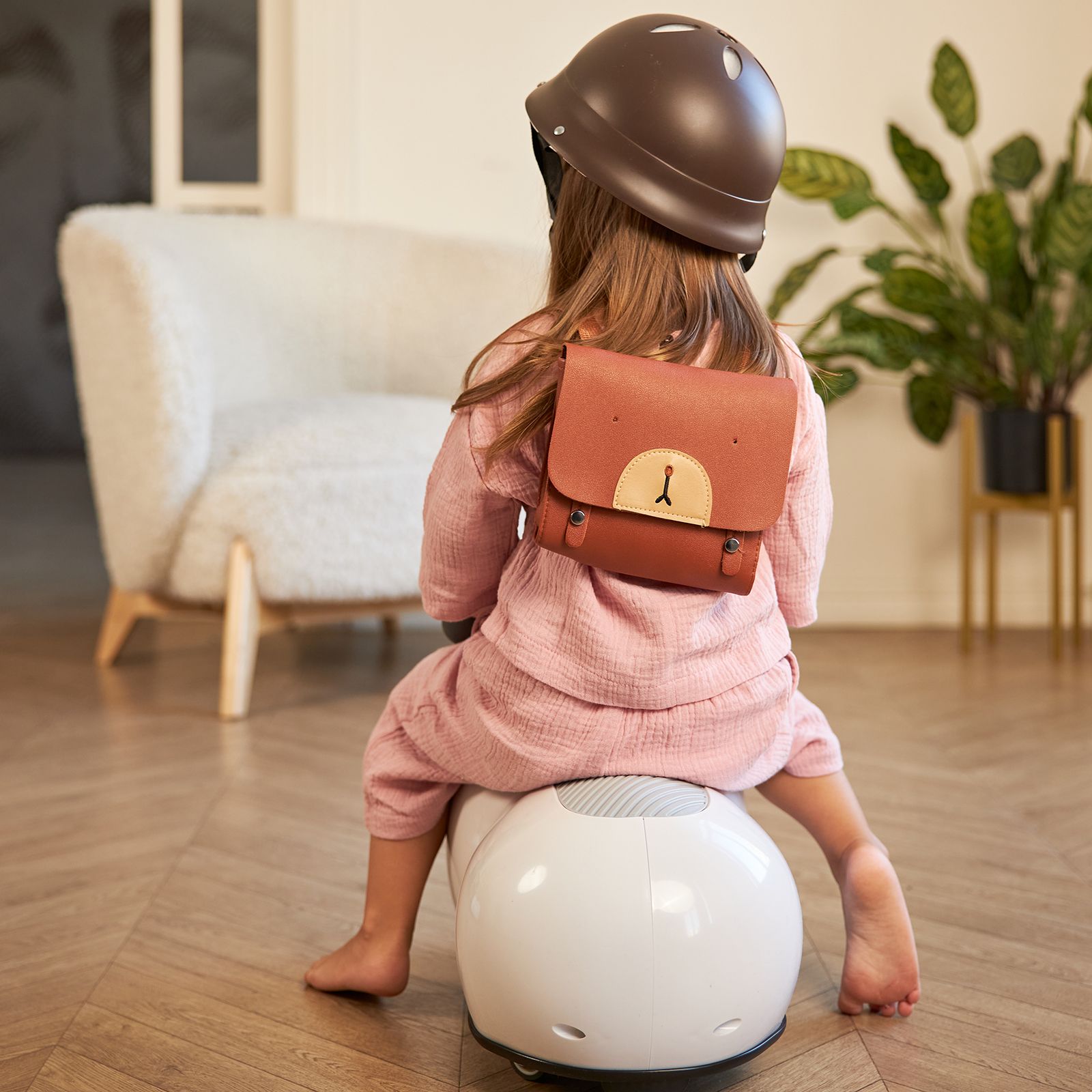 Толокар UNIX Kids Peanut Grey машинка каталка детская для мальчиков, бибикар девочек и малышей - фото 11