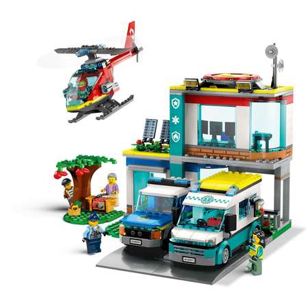 Конструктор LEGO City Штаб аварийного транспорта блочный