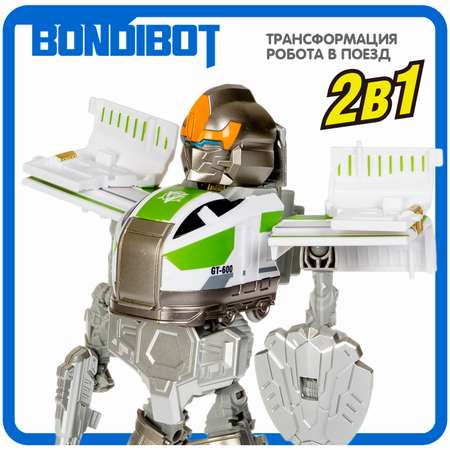 Фигурка Bondibon трансформер Робот Поезд 2в1