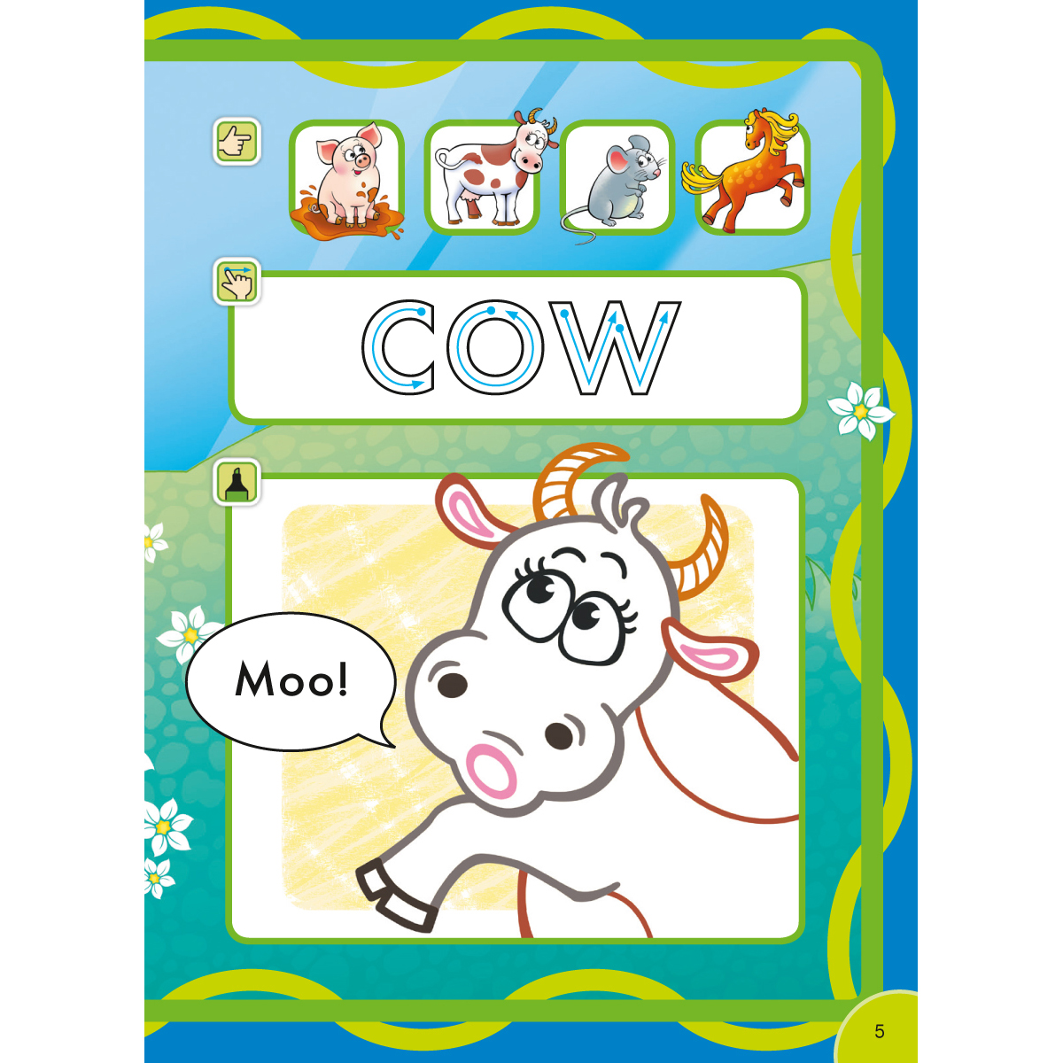 Книга Титул Что говорят животные? / What do animals say? Пособие для детей 3–5 лет. QR код для аудио - фото 6