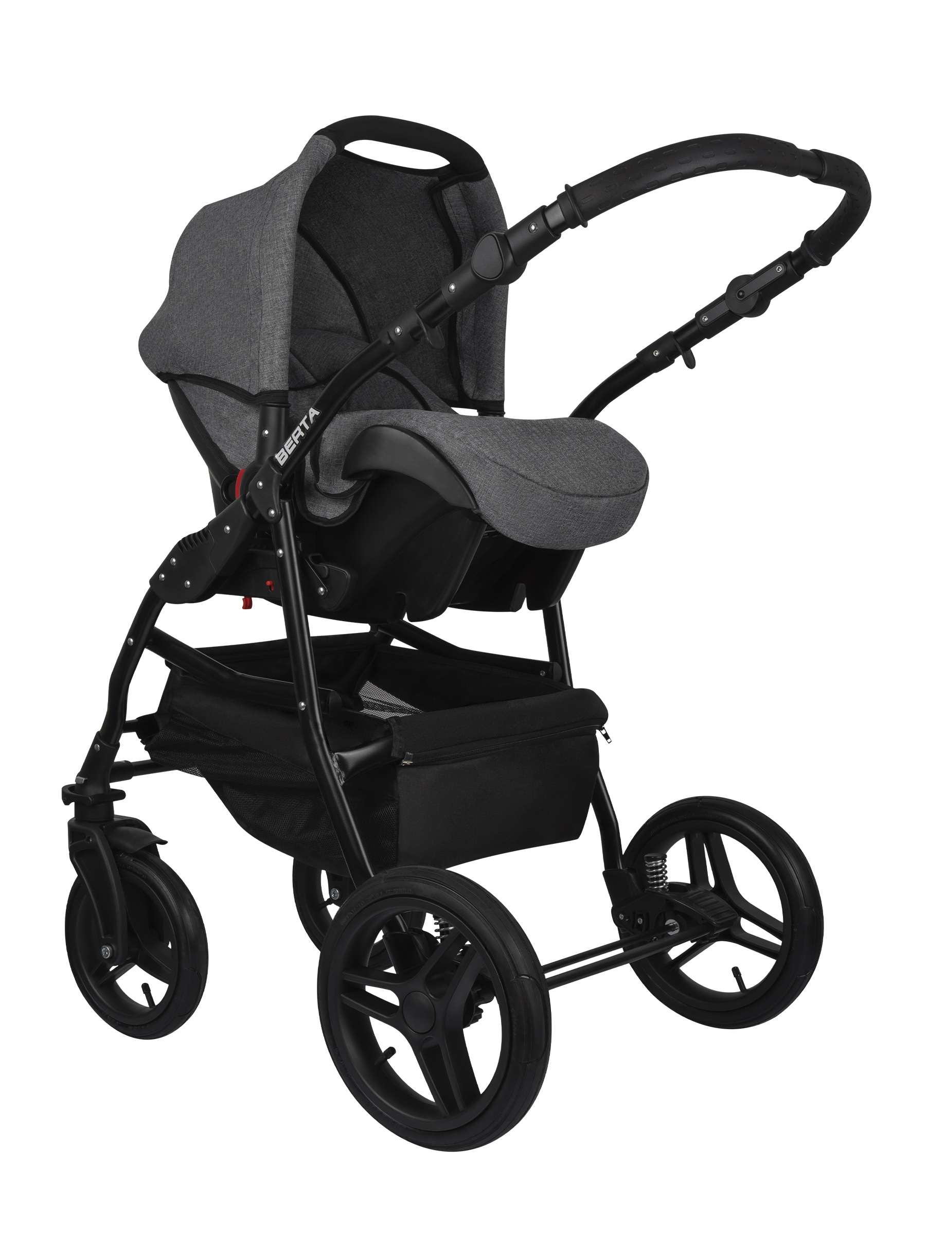 Коляска 3в1 alis Berta 02 серый - фото 3