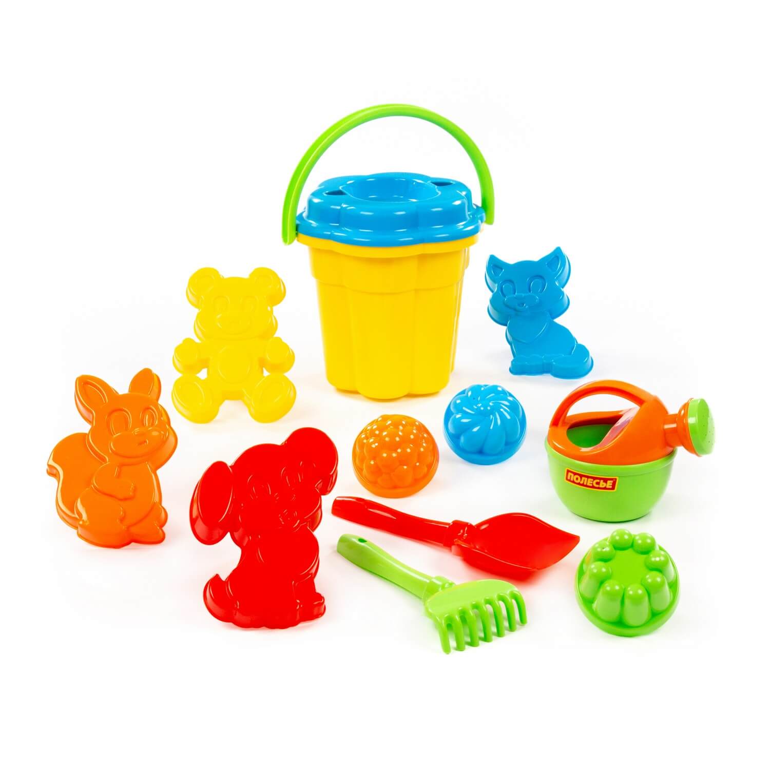 Песочный набор Полесье в рюкзаке желтый 1 предм. - фото 2