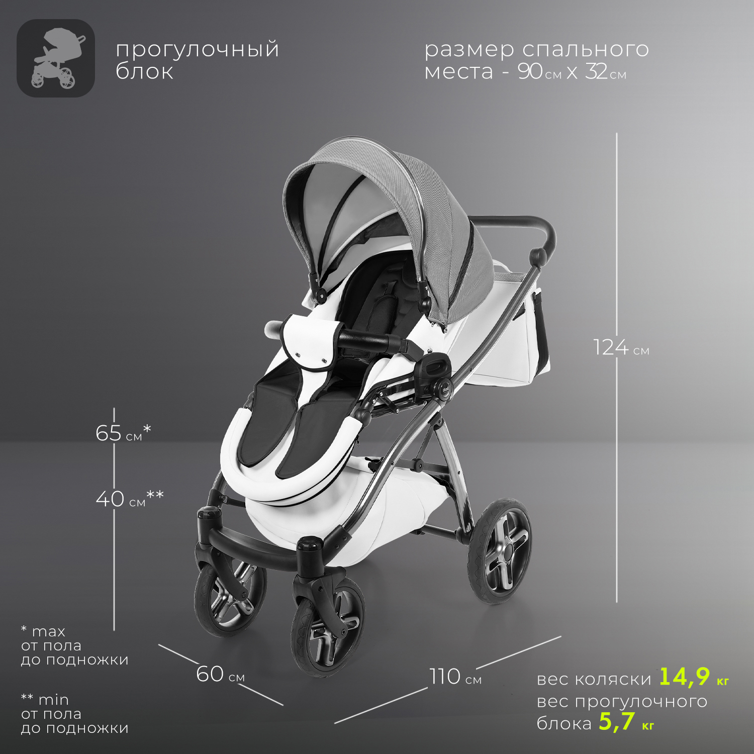Коляска 2 в 1 Nuovita - фото 14