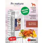 Корм для собак сухой Pronature Holistic Pan-Asia Grain Free беззерновой на утке с апельсином 10кг