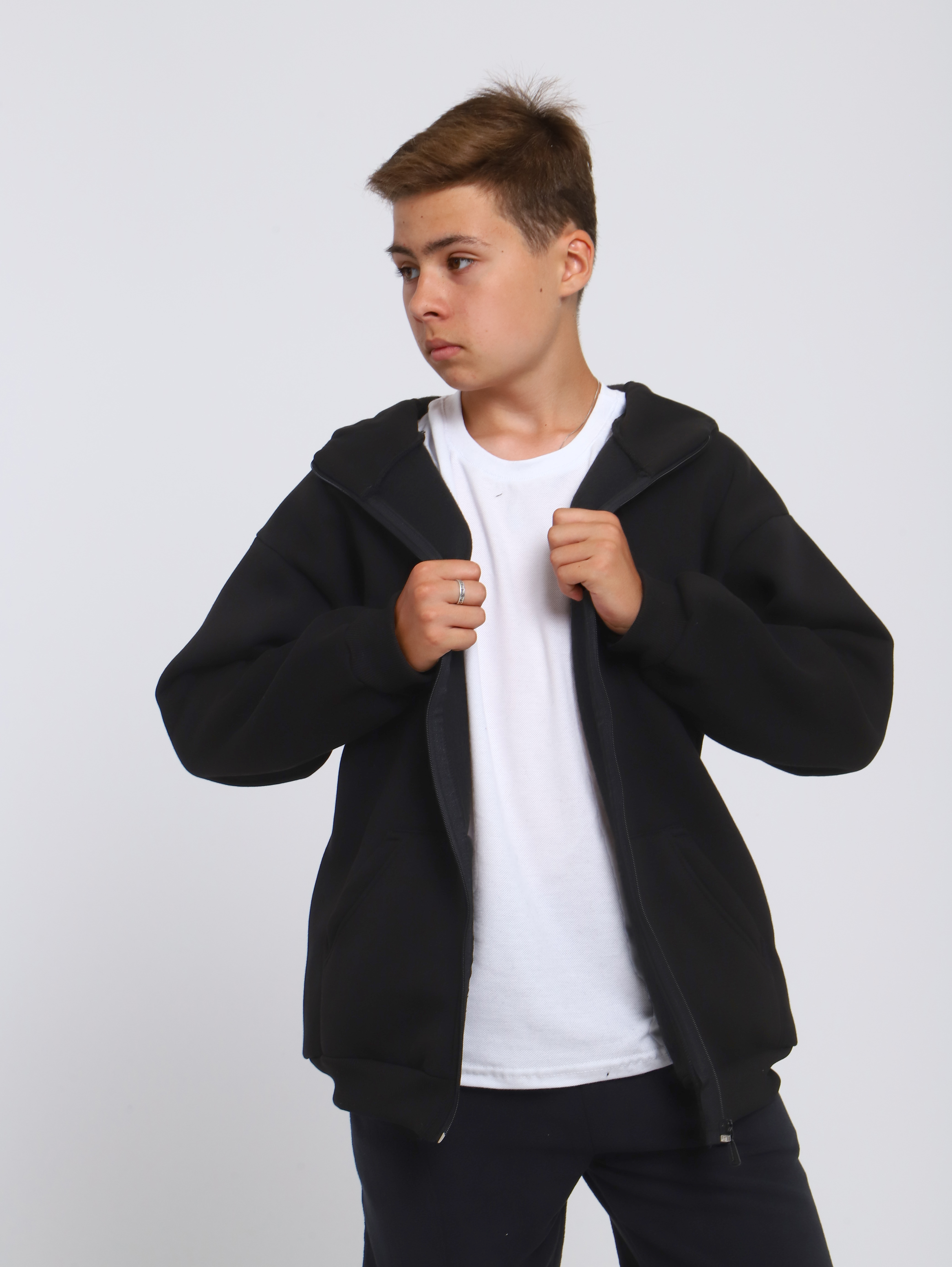 Толстовка ЛАДОШКИ Толстовка Арктика черный - фото 16