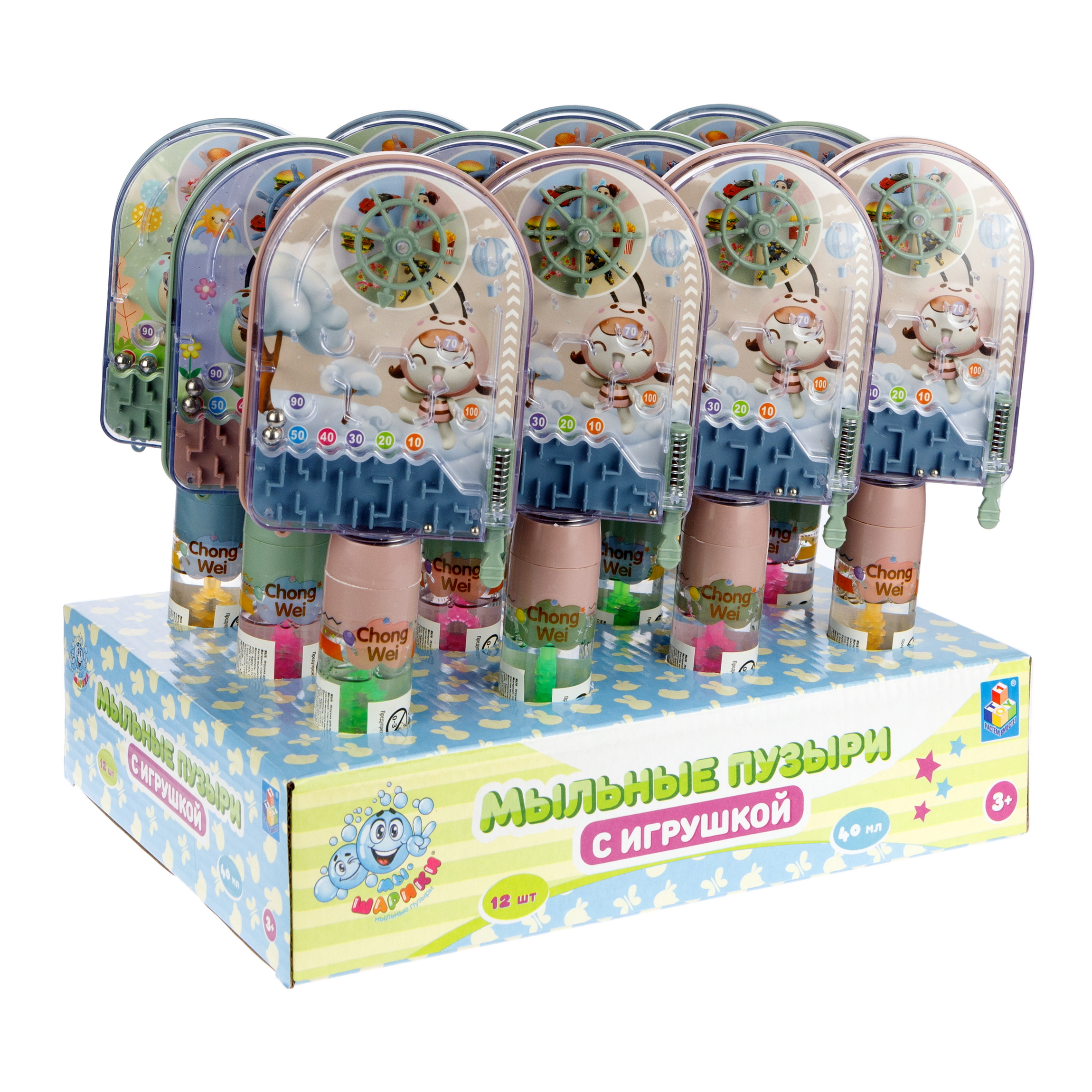 Мыльные пузыри 1TOY набор 12 штук - фото 12
