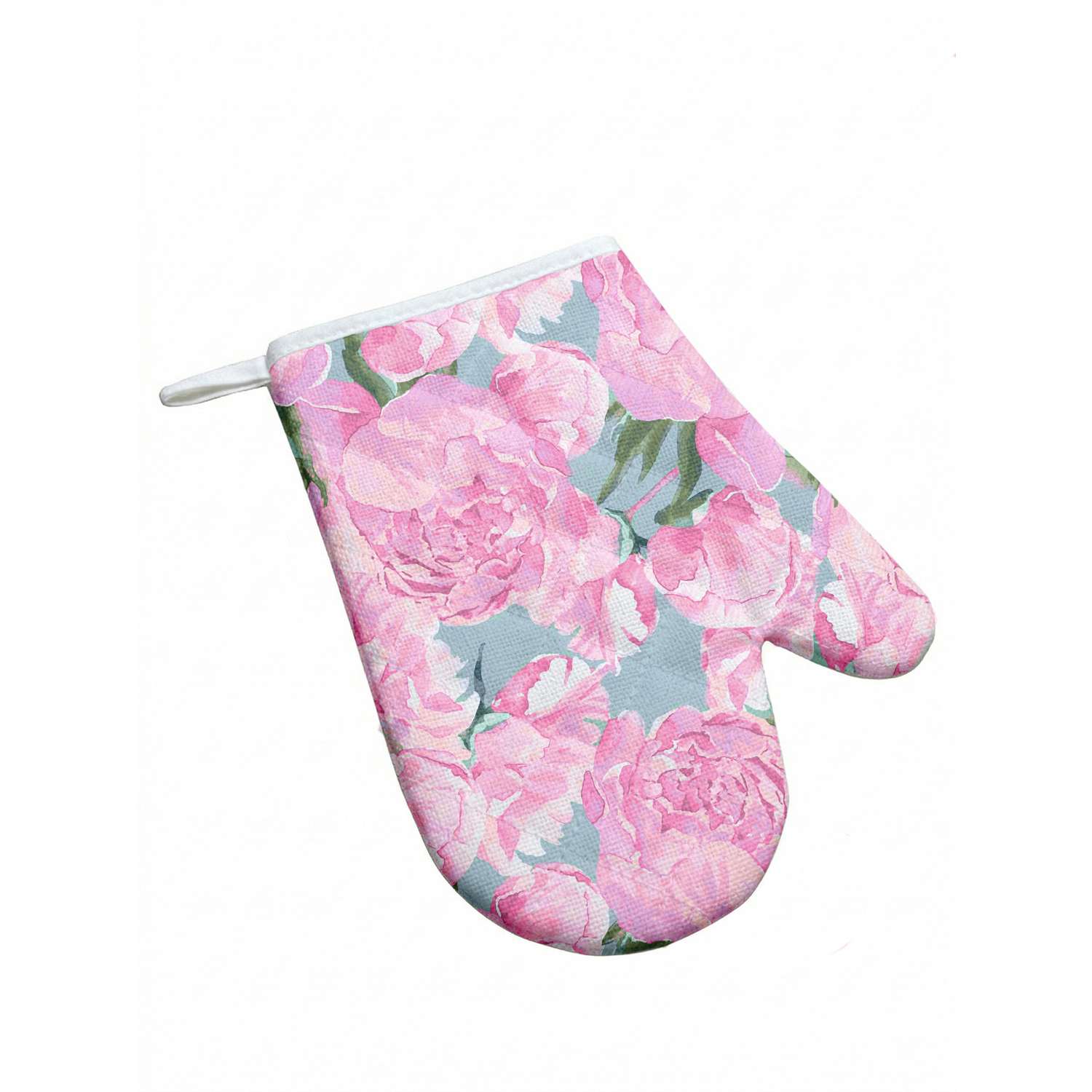 Рукавица кухонная Русский дом Пионы 18*28см - фото 2