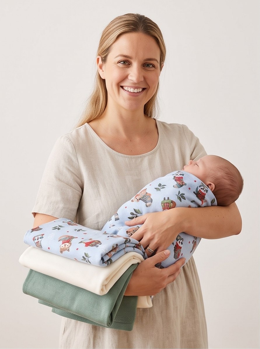 Пелёнка LISa baby store ситец, фланель, трикотаж 90х110 см 6 шт. - фото 2