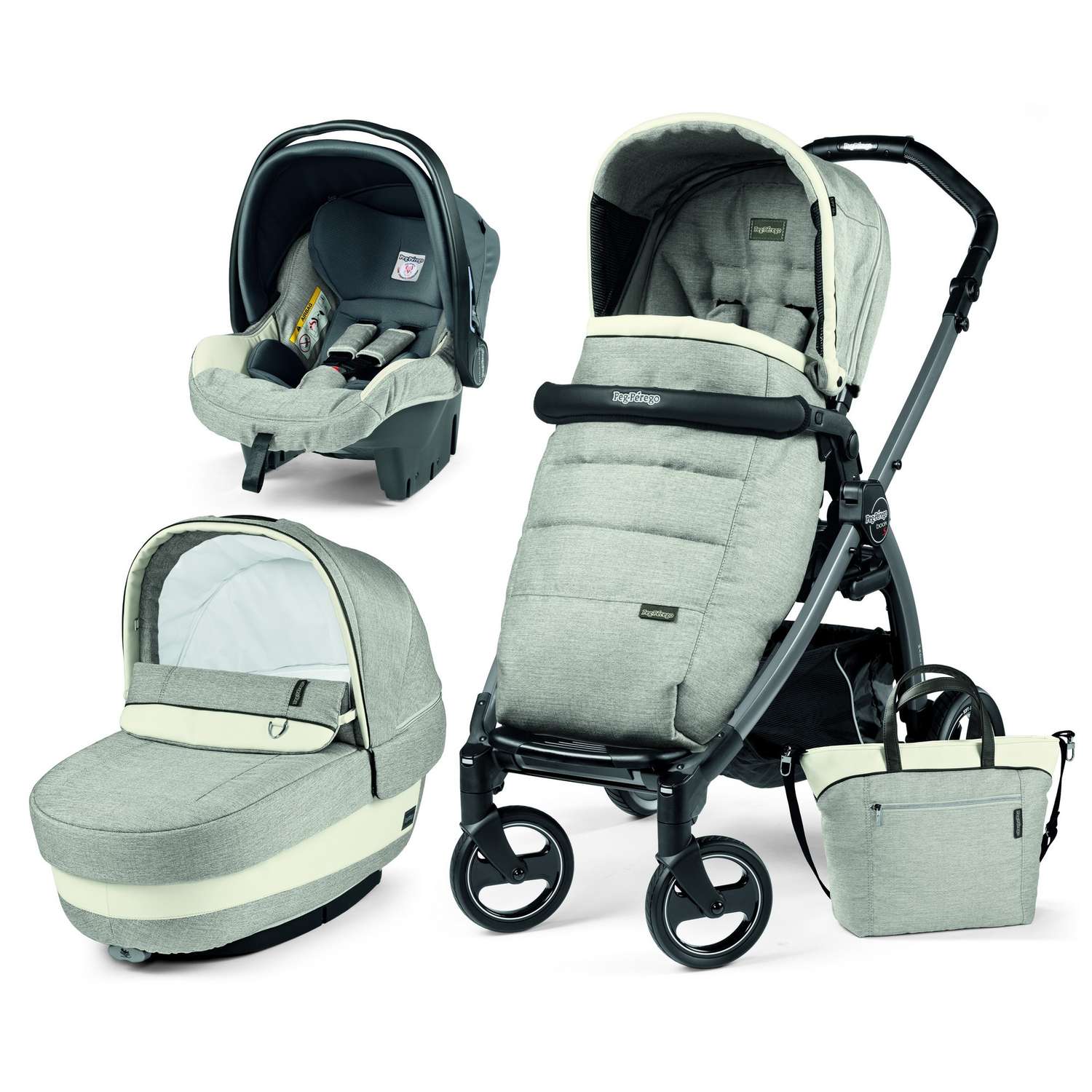 Коляска 3 в 1 Peg-Perego Book S Elite Modular Luxe Opal - фото 1