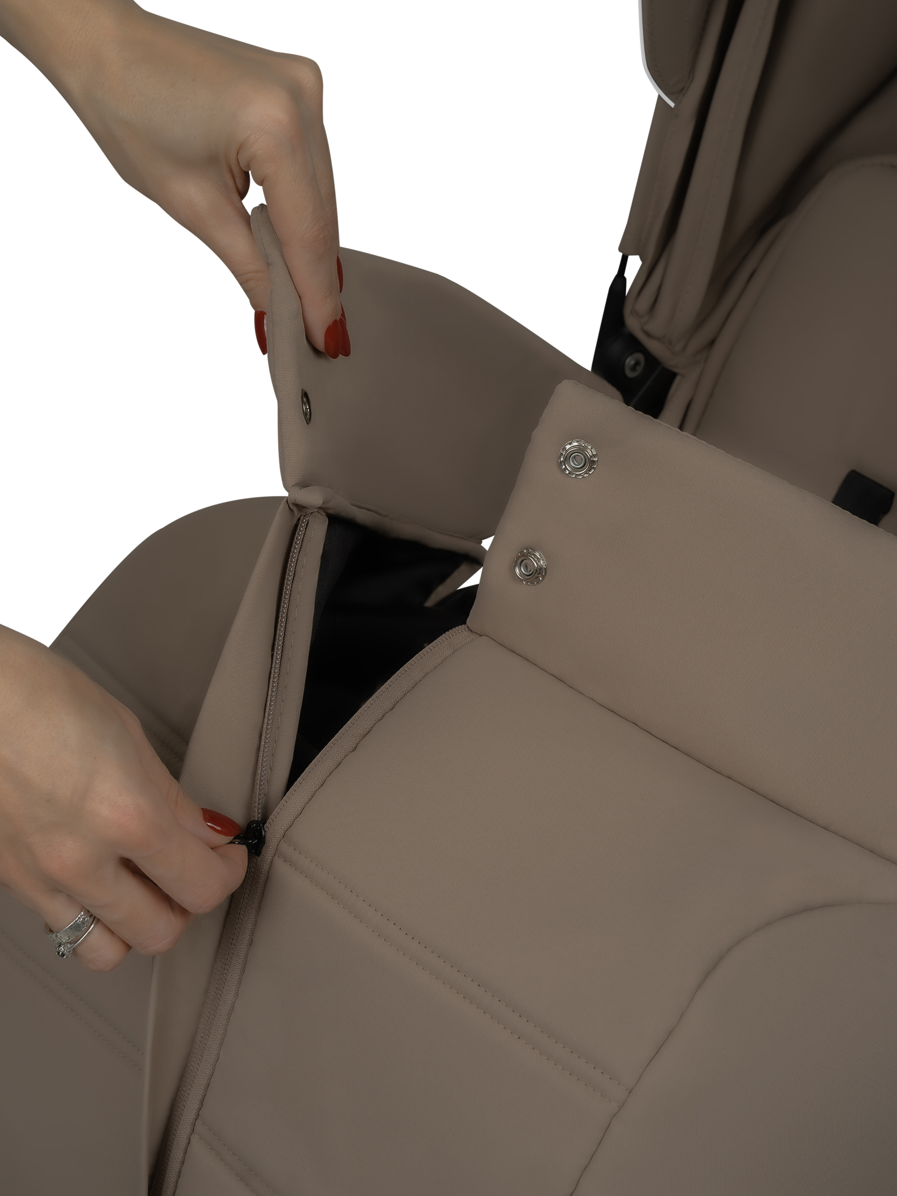 Коляска прогулочная JOVOLA Skill бежевый - фото 33