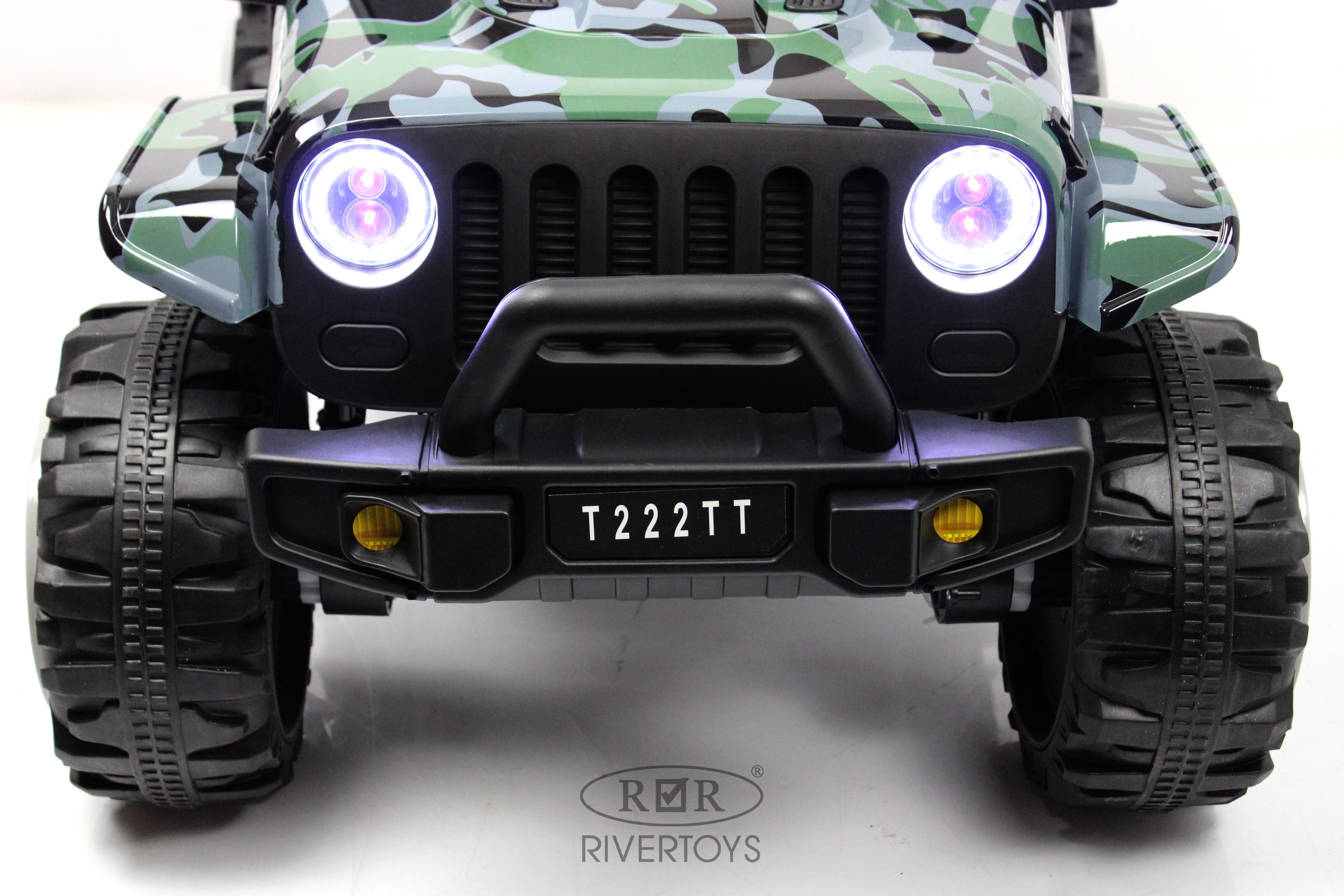 Электромобиль RIVERTOYS T222TT-4WD-CAMOUFLAGE С пультом ДУ - фото 28
