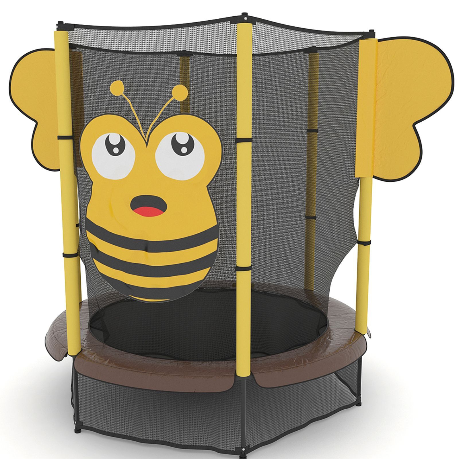 Батут детский каркасный UNIX line 4.6 ft Bee 140 см - фото 14