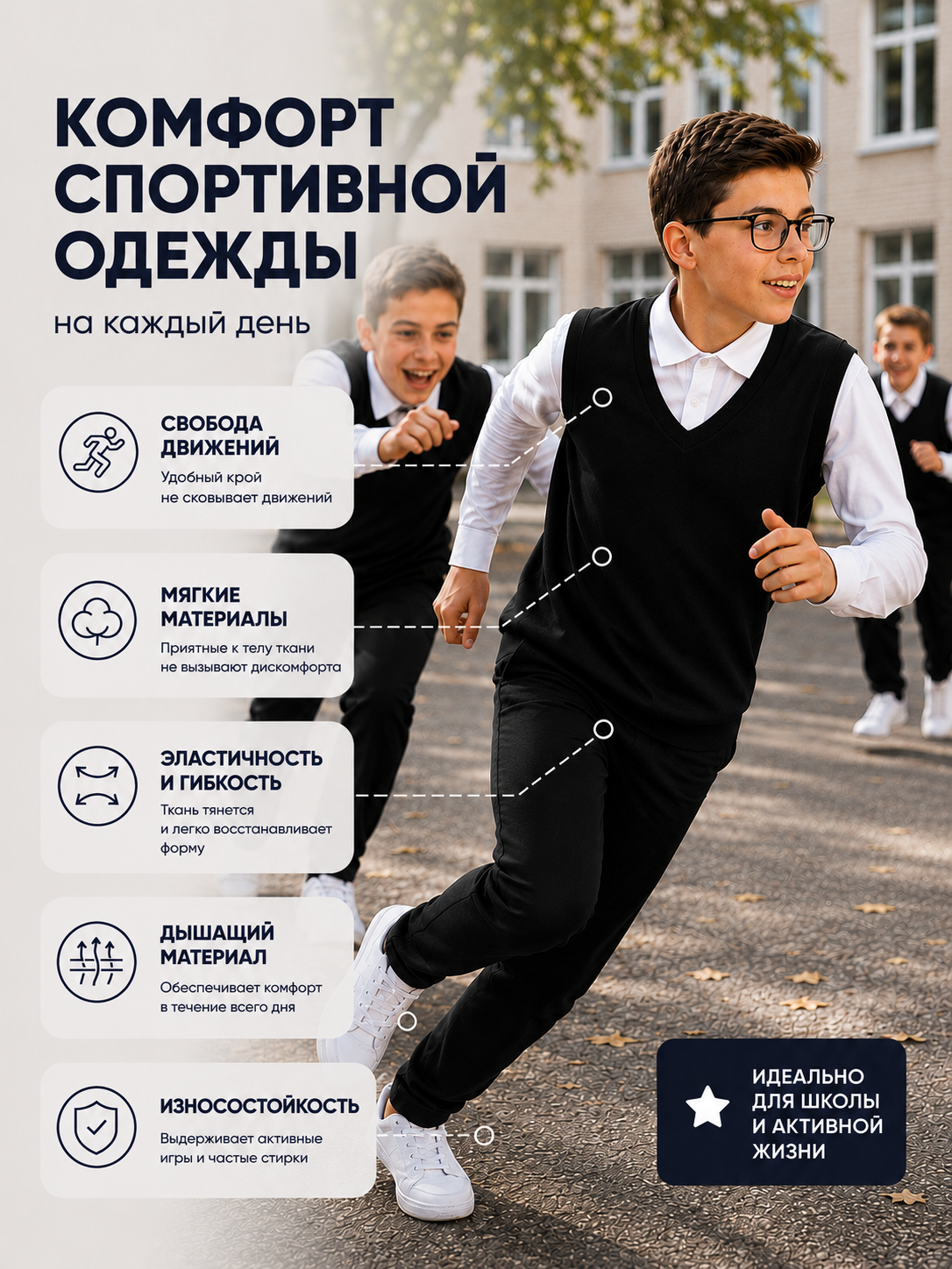 Джемпер-обманка ЛАДОШКИ Джемпер-обманка Стив-1 черный - фото 16