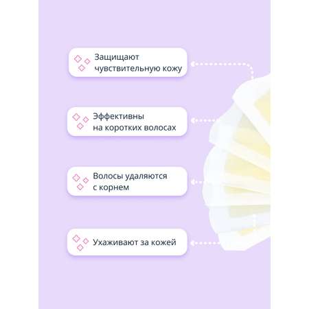 Полоски для депиляции VOX Eco с экстрактом алоэ вера и аргановым маслом 6 шт
