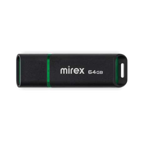 Флешка Mirex Spacer 64 Гб USB2.0 чт до 25 Мб/с зап до 15 Мб/с Чёрная 10204221