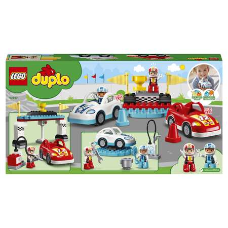 Конструктор LEGO DUPLO Town Гоночные машины сборная игровая модель