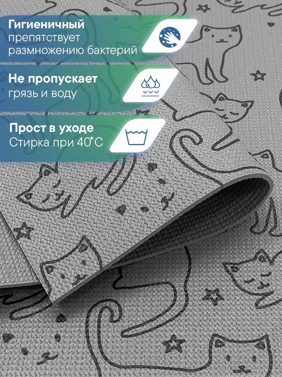 Коврик под миску VILINA для собак и кошек 50х30 см. - фото 2