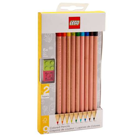 Карандаши цветные LEGO 9 шт.