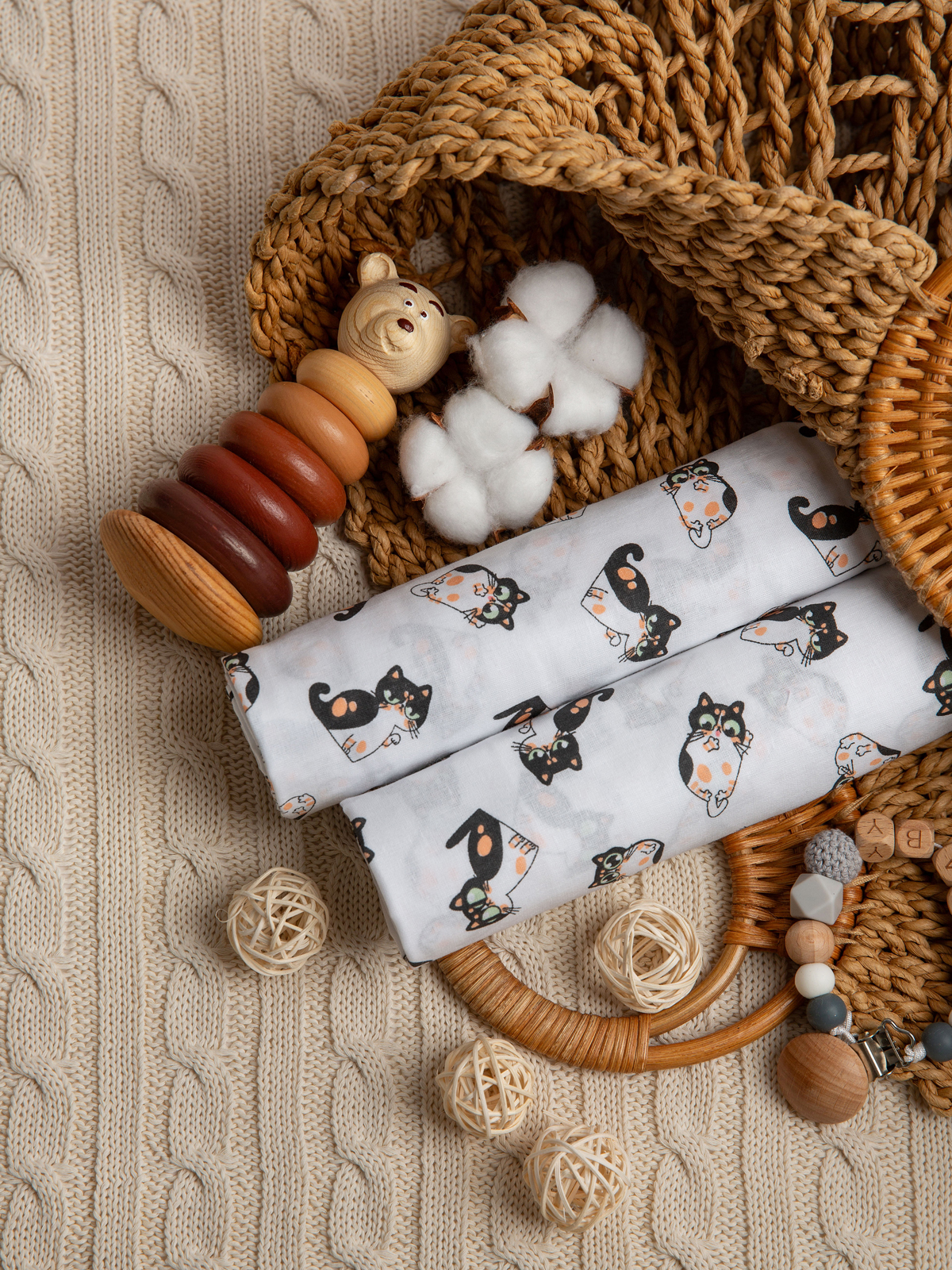 Пелёнка Чудо-Чадо Вариации ситец 95х120 см - фото 1