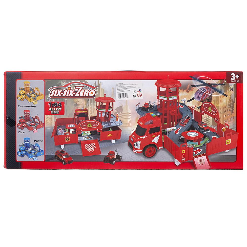 Пожарная машина Junfa трансформер 1:64 660-A260 - фото 2