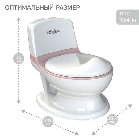 Горшок-унитаз туалетный Babyton Cozy Potty pink