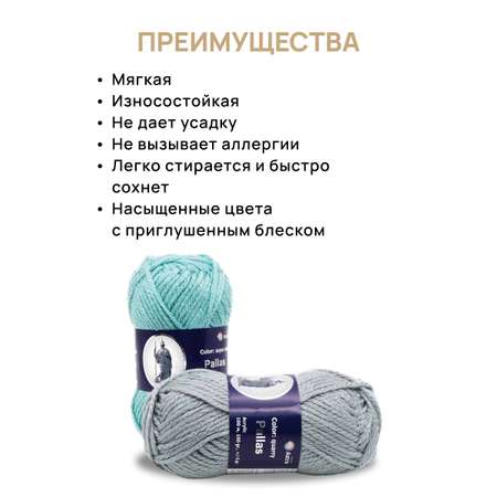 Пряжа Astra Premium Паллада акриловая 100 г 100 м 10 красный 3 мотка