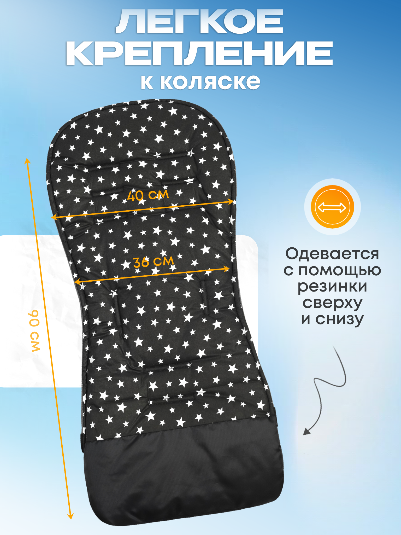 Сменный текстиль Buggykids Звезды 2050/003 - фото 5