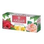 Чай Akbar Зеленый Малиновая роза 25 пакетов
