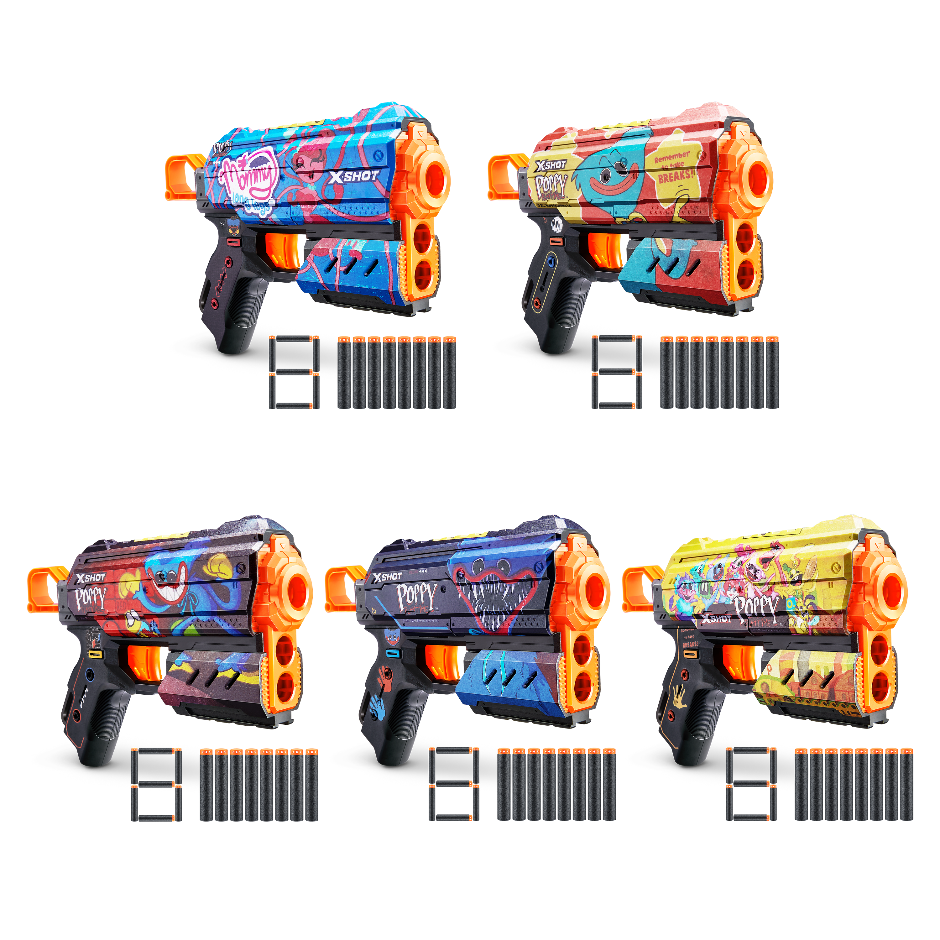 Бластер Zuru XSHOT  Skins Flux Poppy Playtime в ассортименте - фото 10