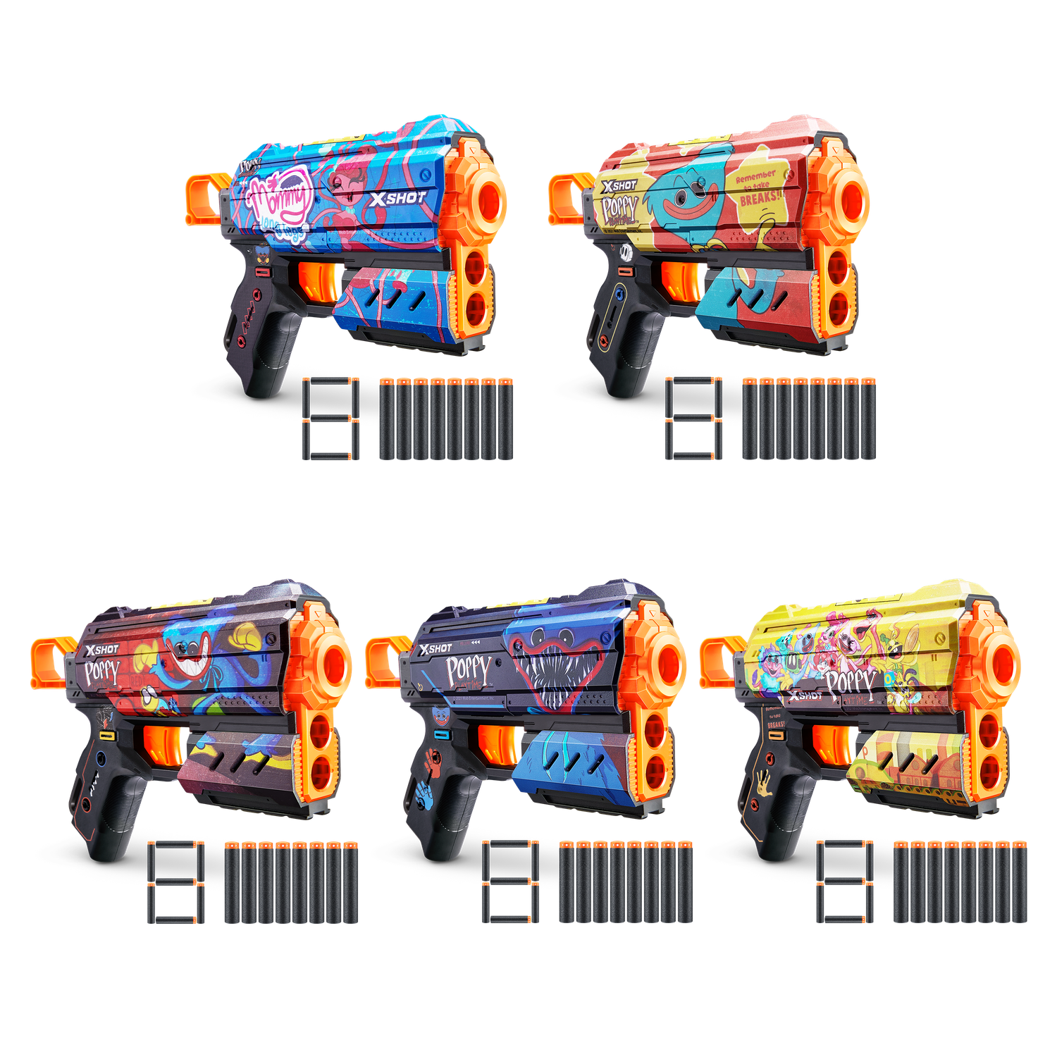 Бластер Zuru XSHOT  Skins Flux Poppy Playtime в ассортименте - фото 10