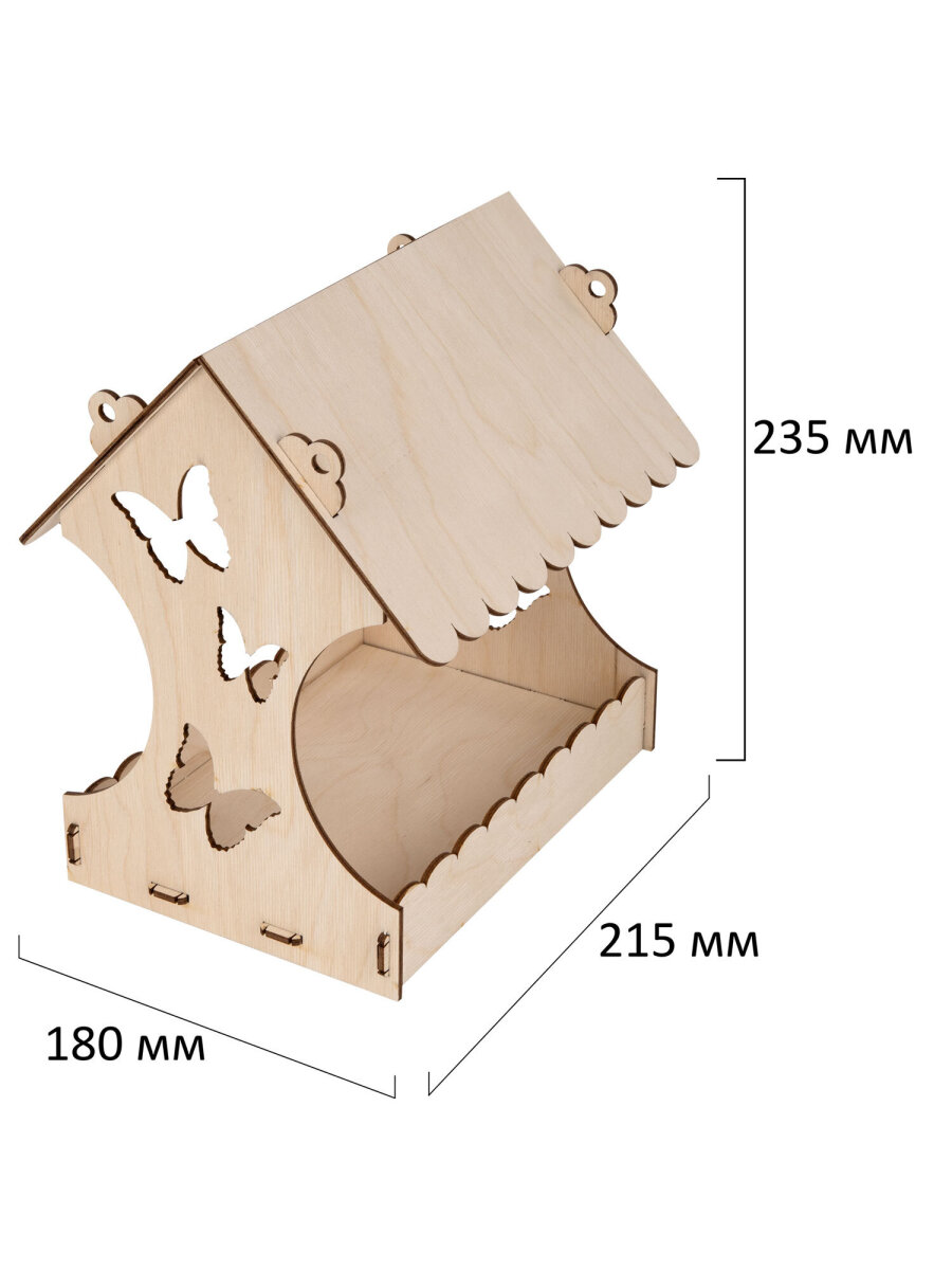 Конструктор BAMBOX Кормушка для птиц деревянный 7 дет. - фото 10