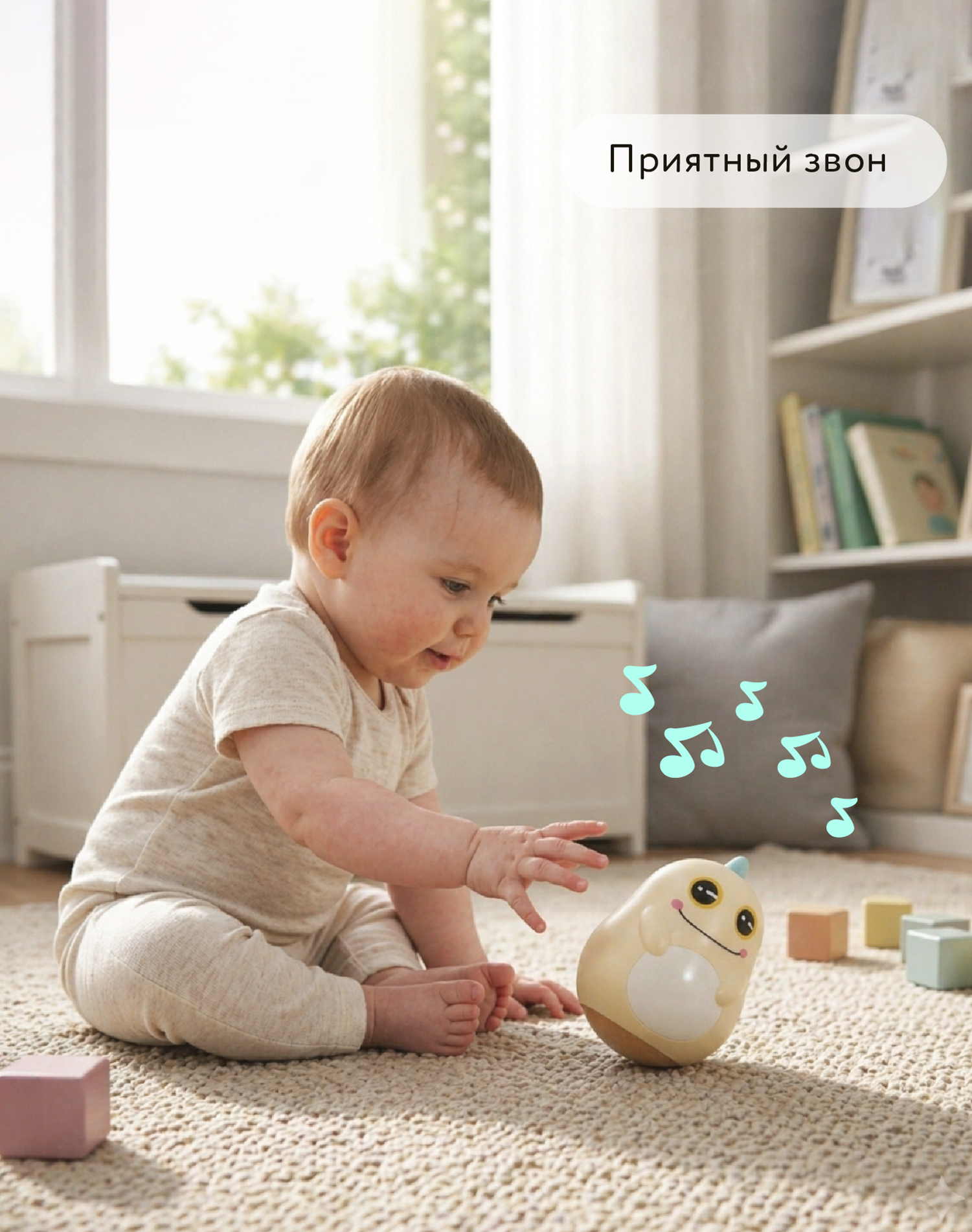 Игрушка BabyGo неваляшка Динозаврик - фото 3