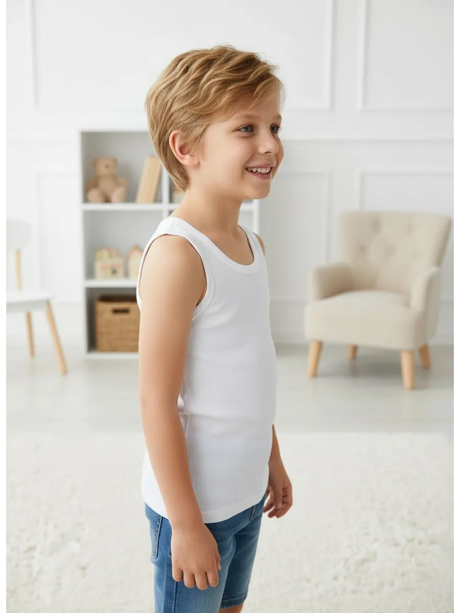 Майка Linas baby 1373-10 Белый - фото 3