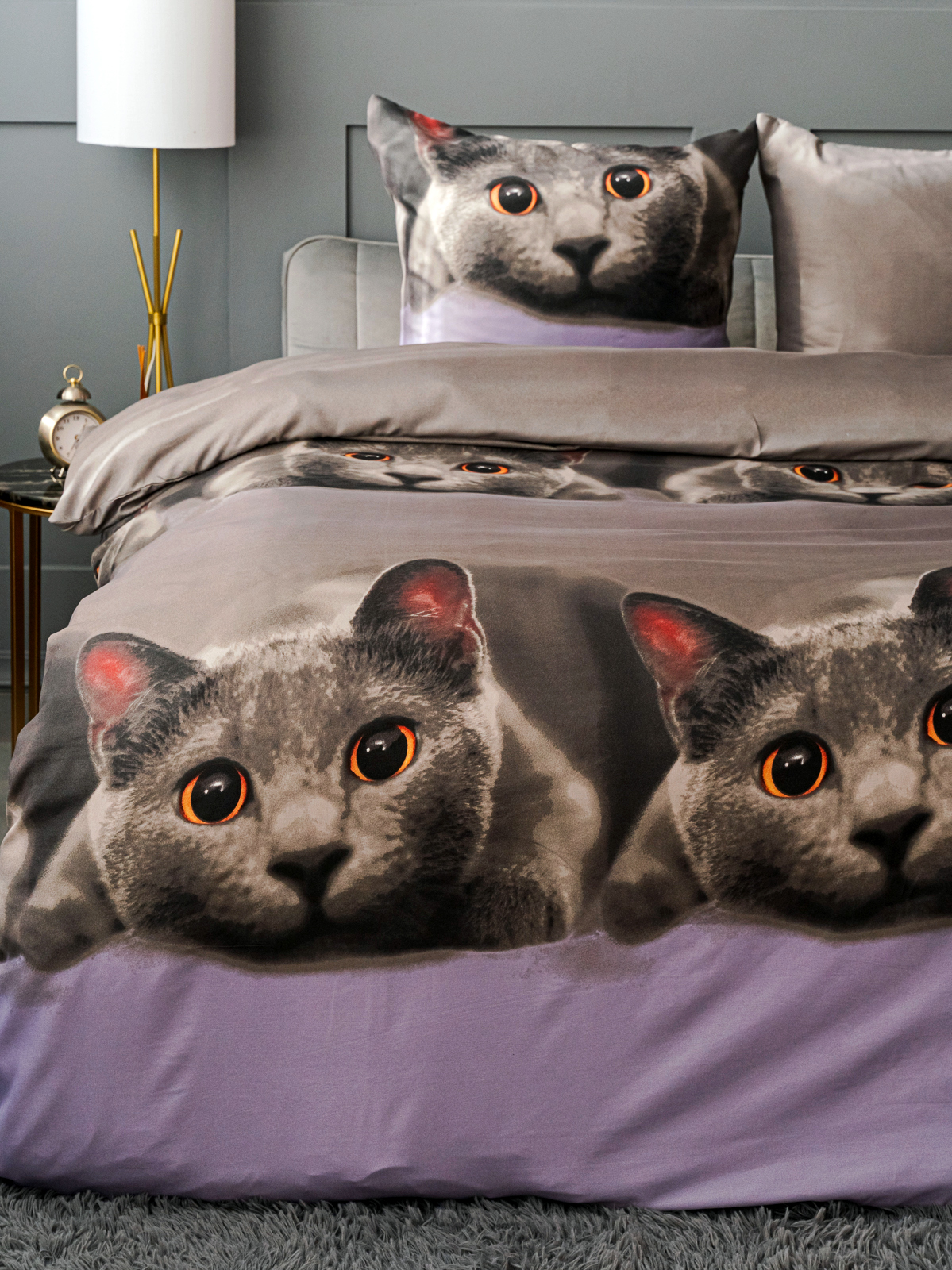 Комплект постельного белья PAVLine Котик двуспальный - фото 22