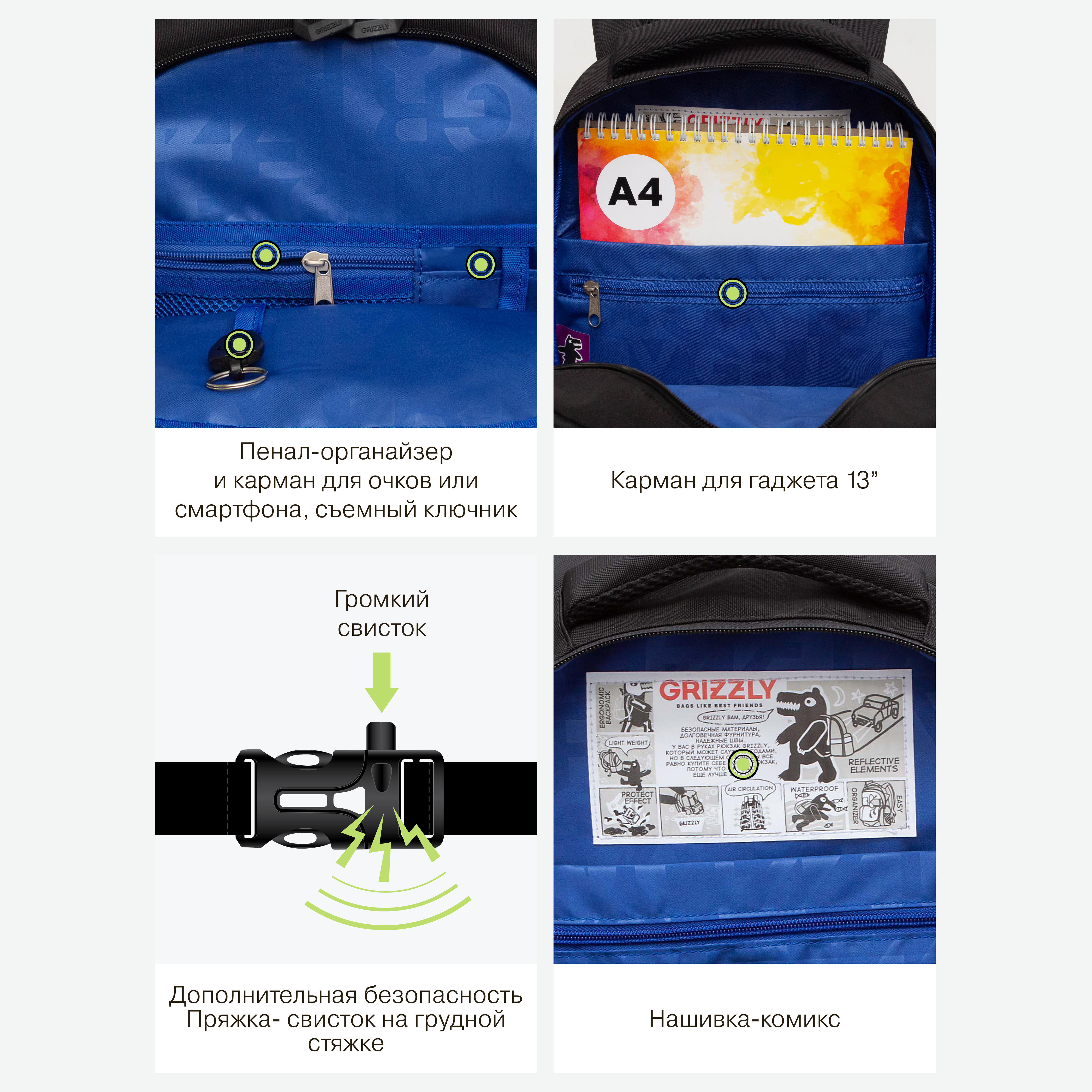 Рюкзак Grizzly для мальчика - фото 10