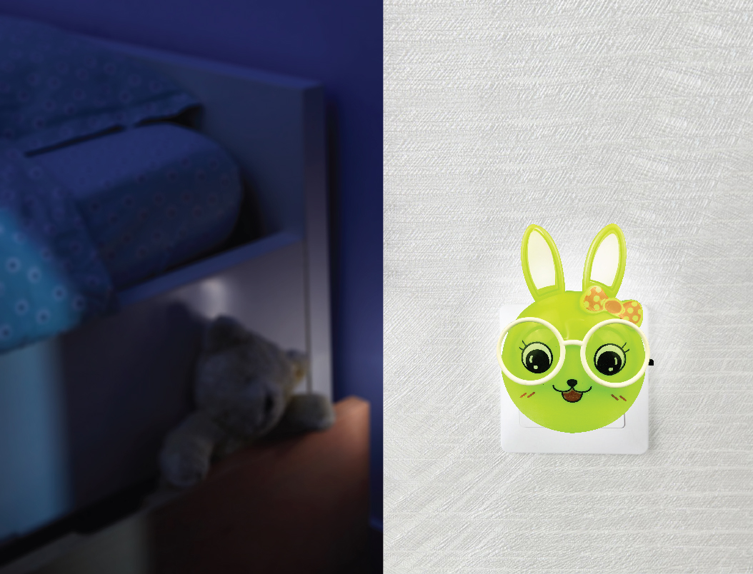 Ночник Camelion Зайцы очкарики - фото 3