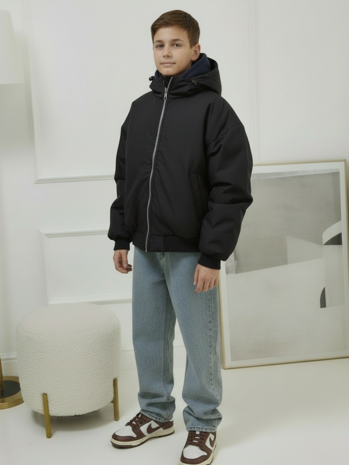 Куртка MIRANAM БомберДляМальчикаЧерный - фото 6