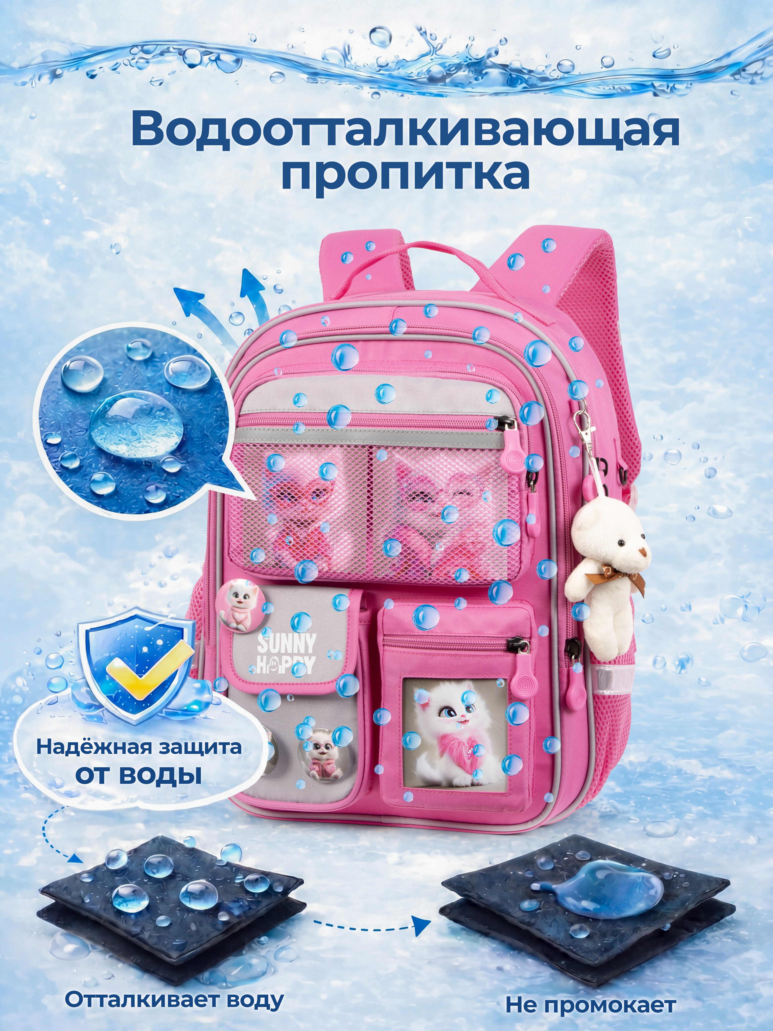 Рюкзак Sunny Happy набор 7 в 1 - фото 13