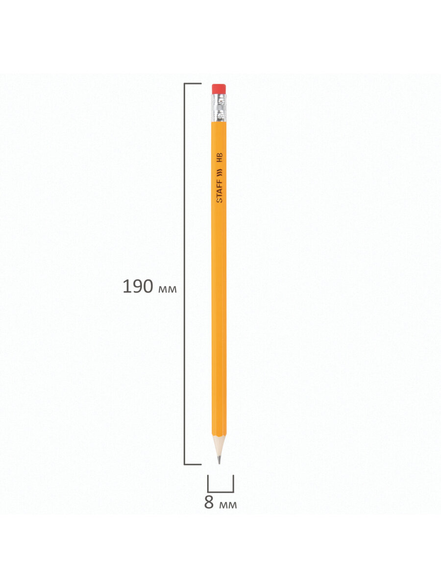 Карандаши чернографитные Staff 30 шт. - фото 9
