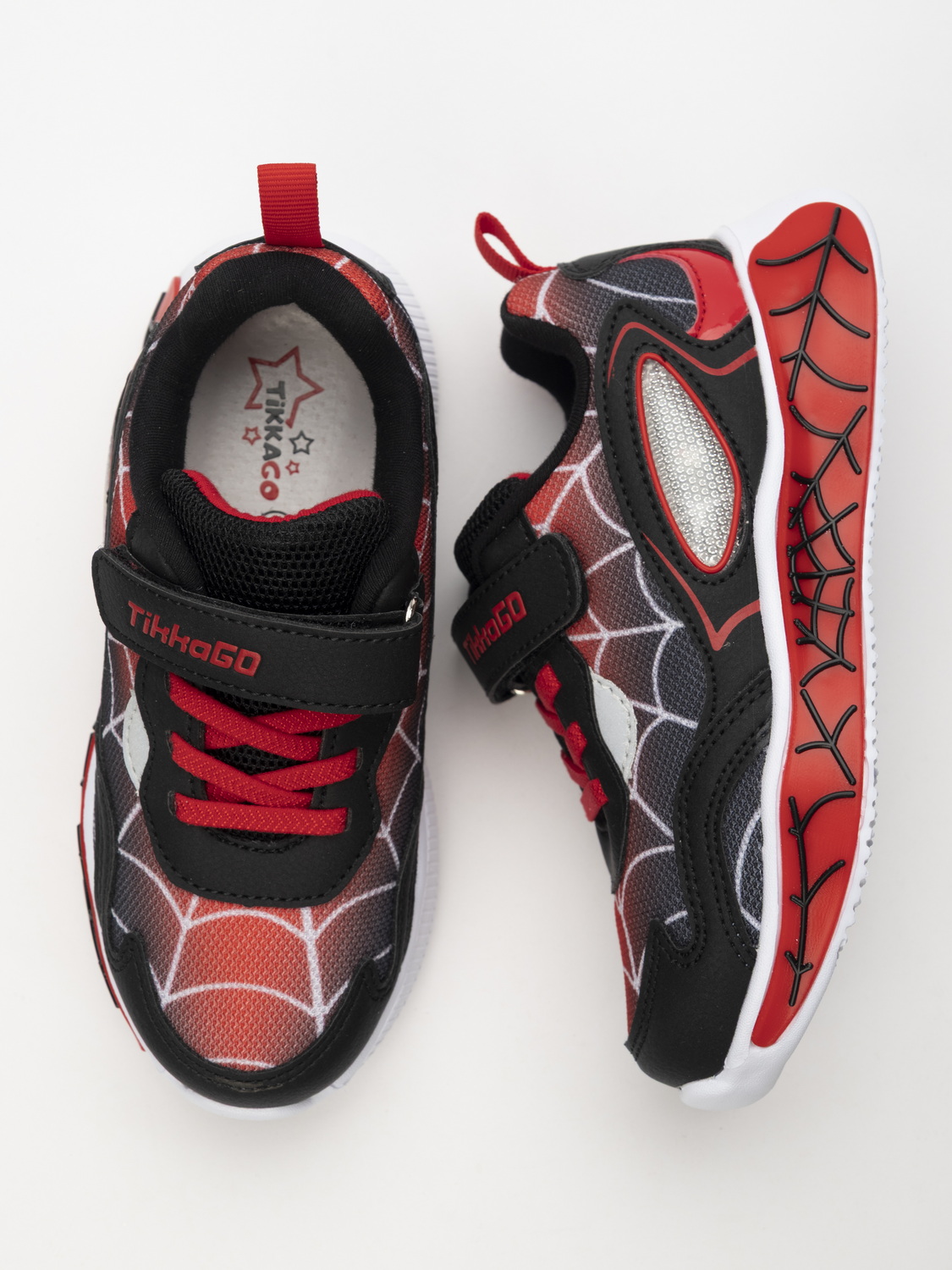 Кроссовки TikkaGo 3D38_11500_black-red - фото 3