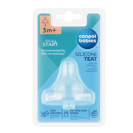 Соска Canpol Babies Anti-Colic силикон (переменный поток)
