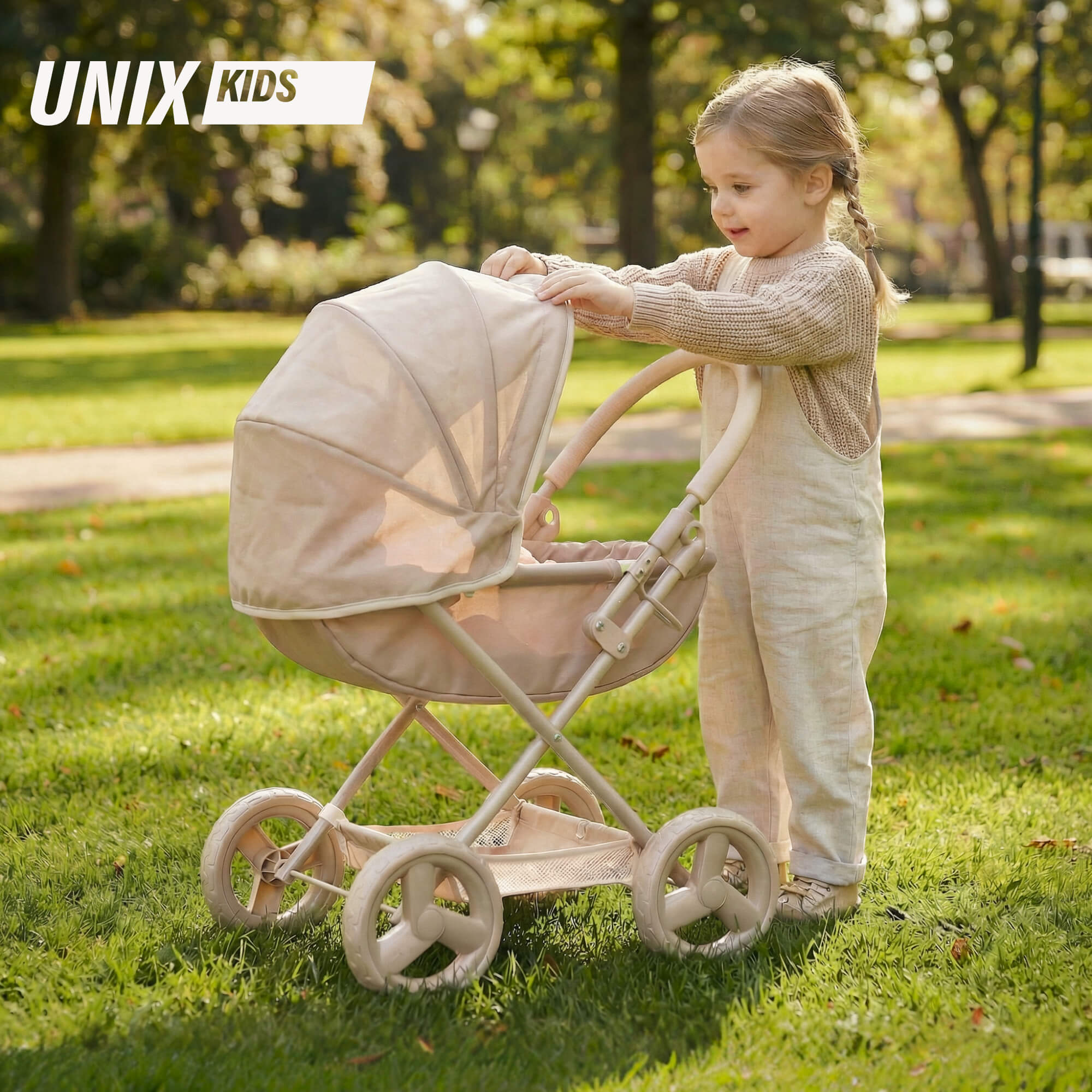 Коляска-люлька для кукол UNIX Kids DOLLCRADLECL - фото 1