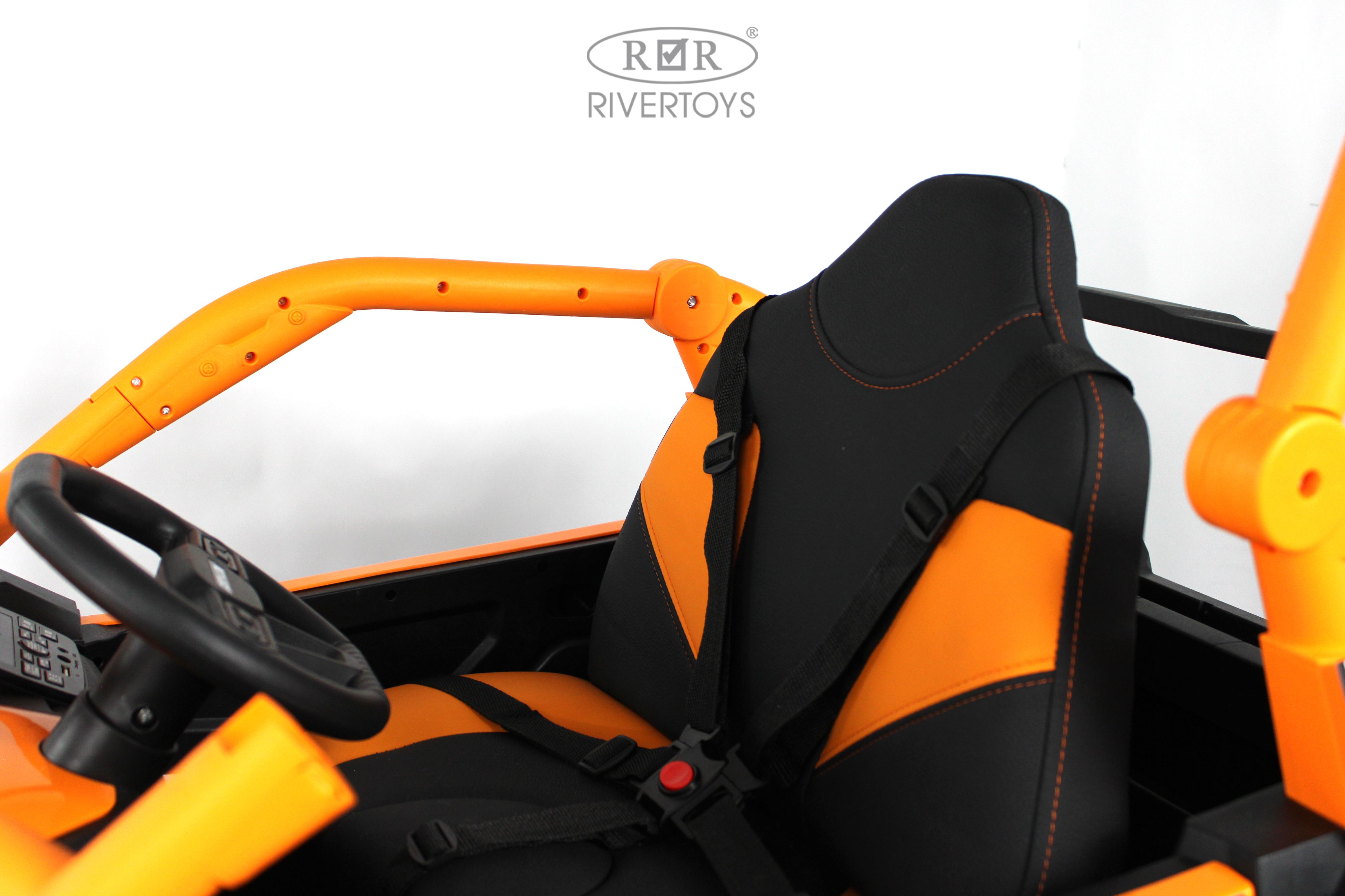 Электромобиль RIVERTOYS Z707ZZ-ORANGE С пультом ДУ - фото 9